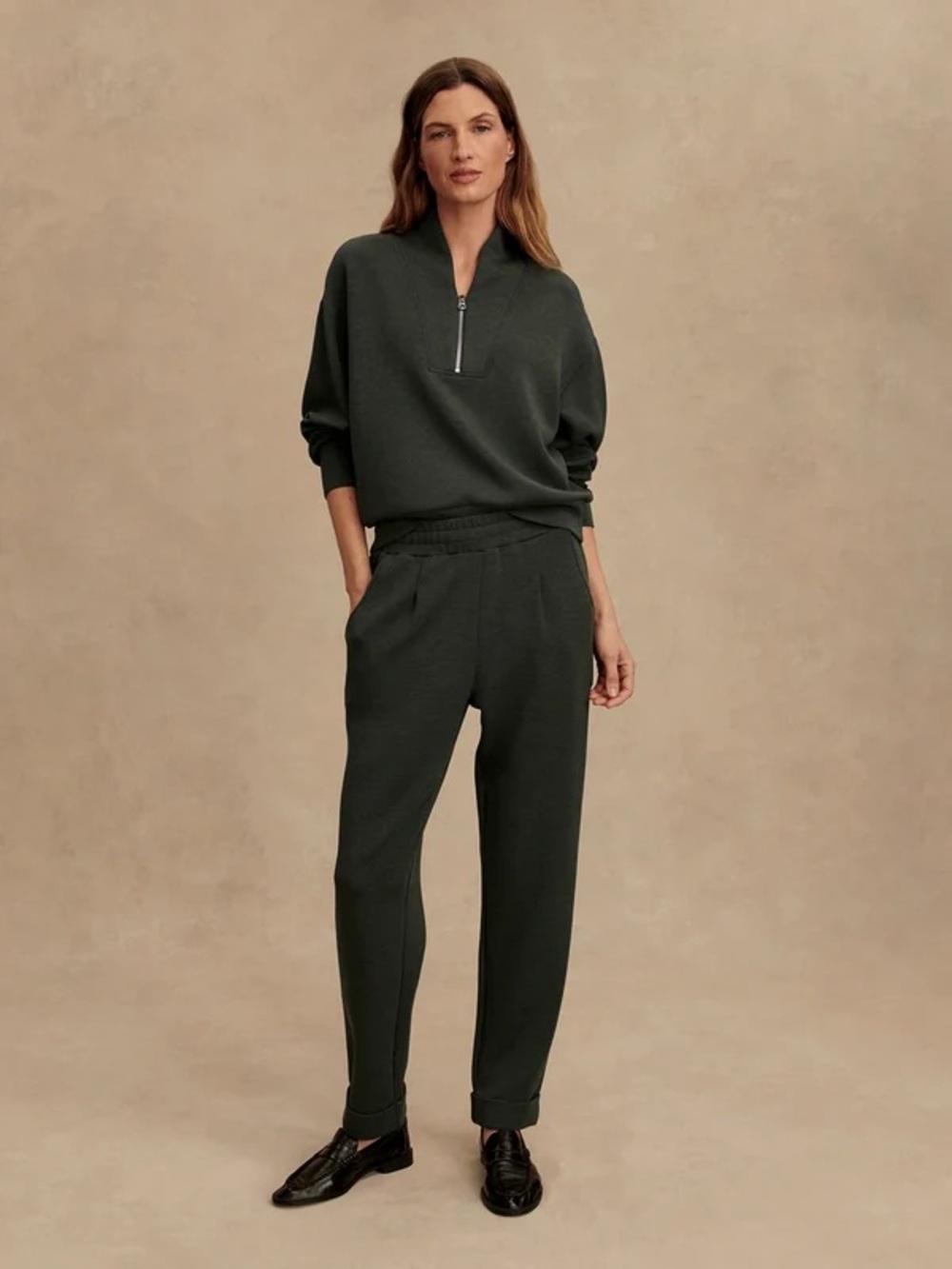 Varley Rolled Cuffed Pant 25 Olive